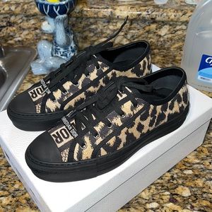 Christian Dior Leopard Sneakers